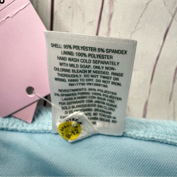 Wild Fable 3x Pucker Textured High Leg Cheeky Bikini Bottom Blue Plus Size NEW - Picture 8 of 9